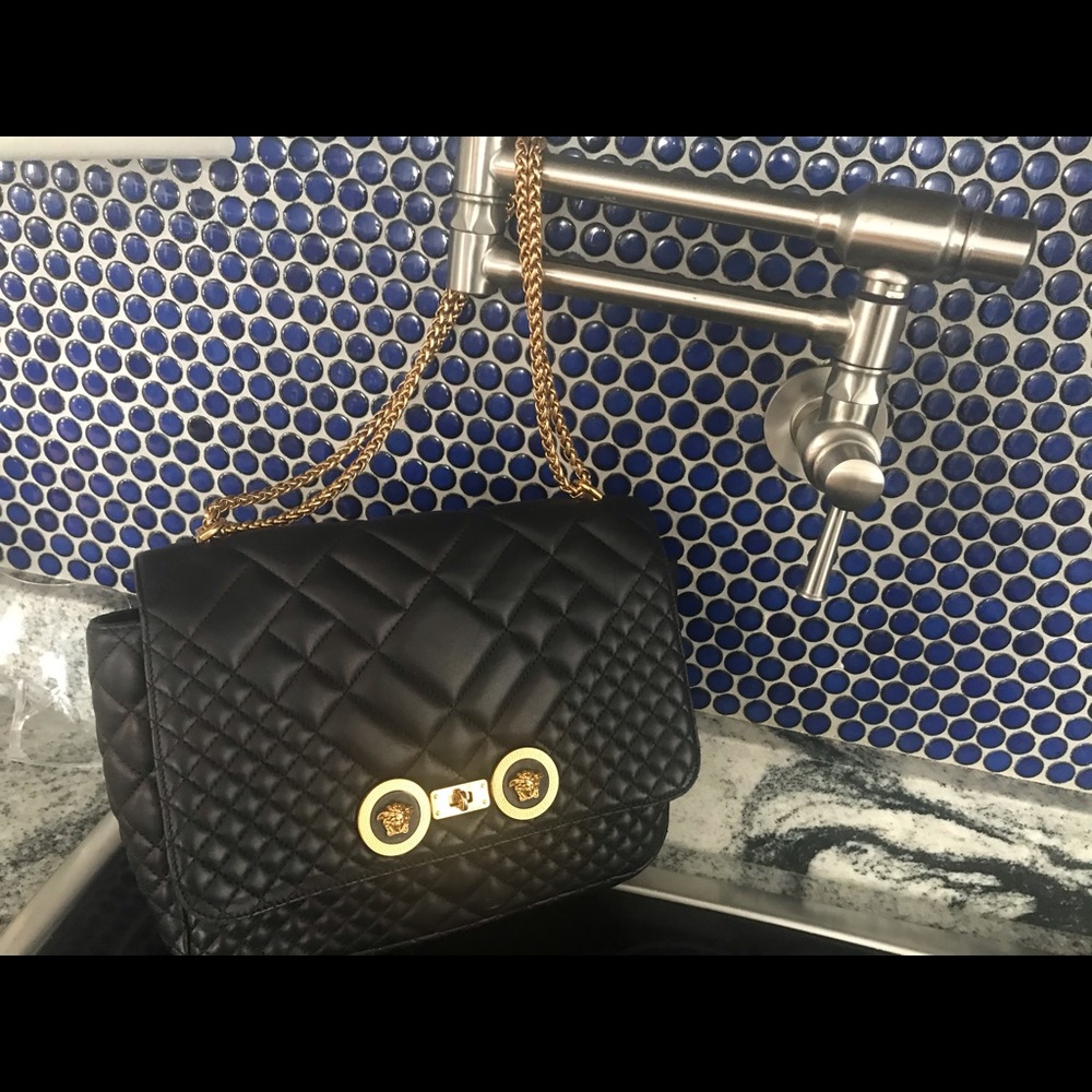 Versace large icon shoulder back